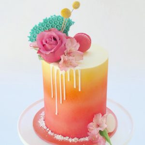 Ombre Birthday cake
